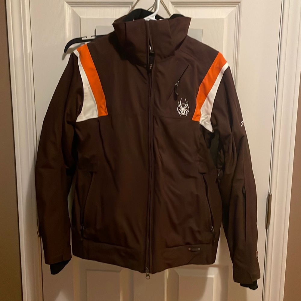 Spyder Brown and Orange Ski Jacket